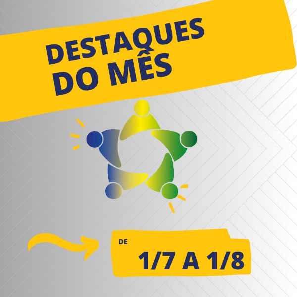 [Redes ParceriasGov] Destaques 01/07 a 01/08
