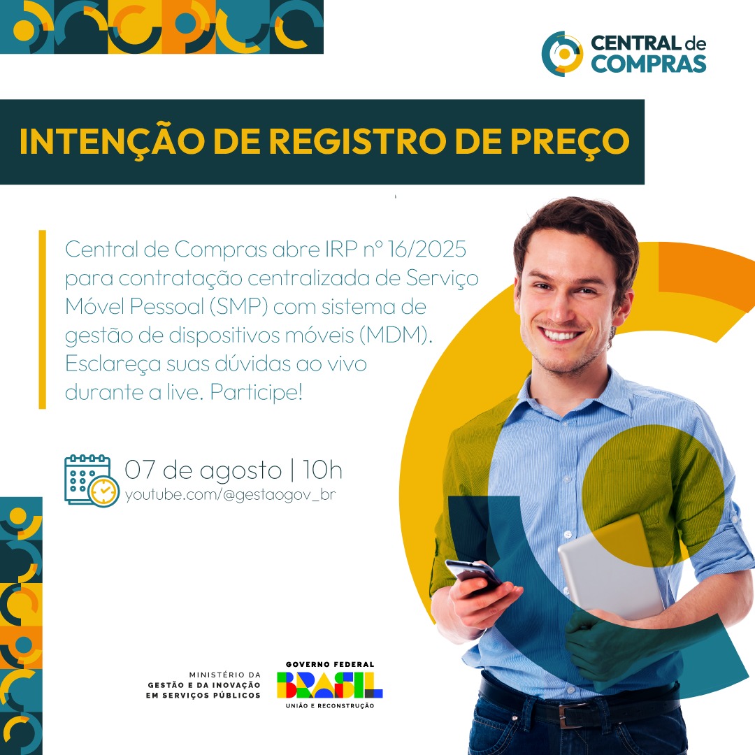 [LIVE] Contratação Centralizada de Serviço Móvel Pessoal (SMP)