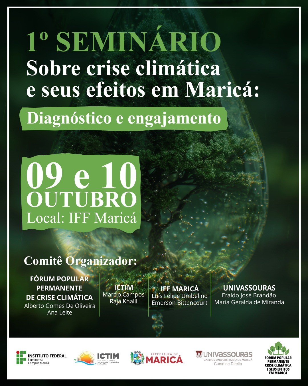 Maricá recebe 1º Seminário sobre a Crise Climática e seus efeitos na cidade