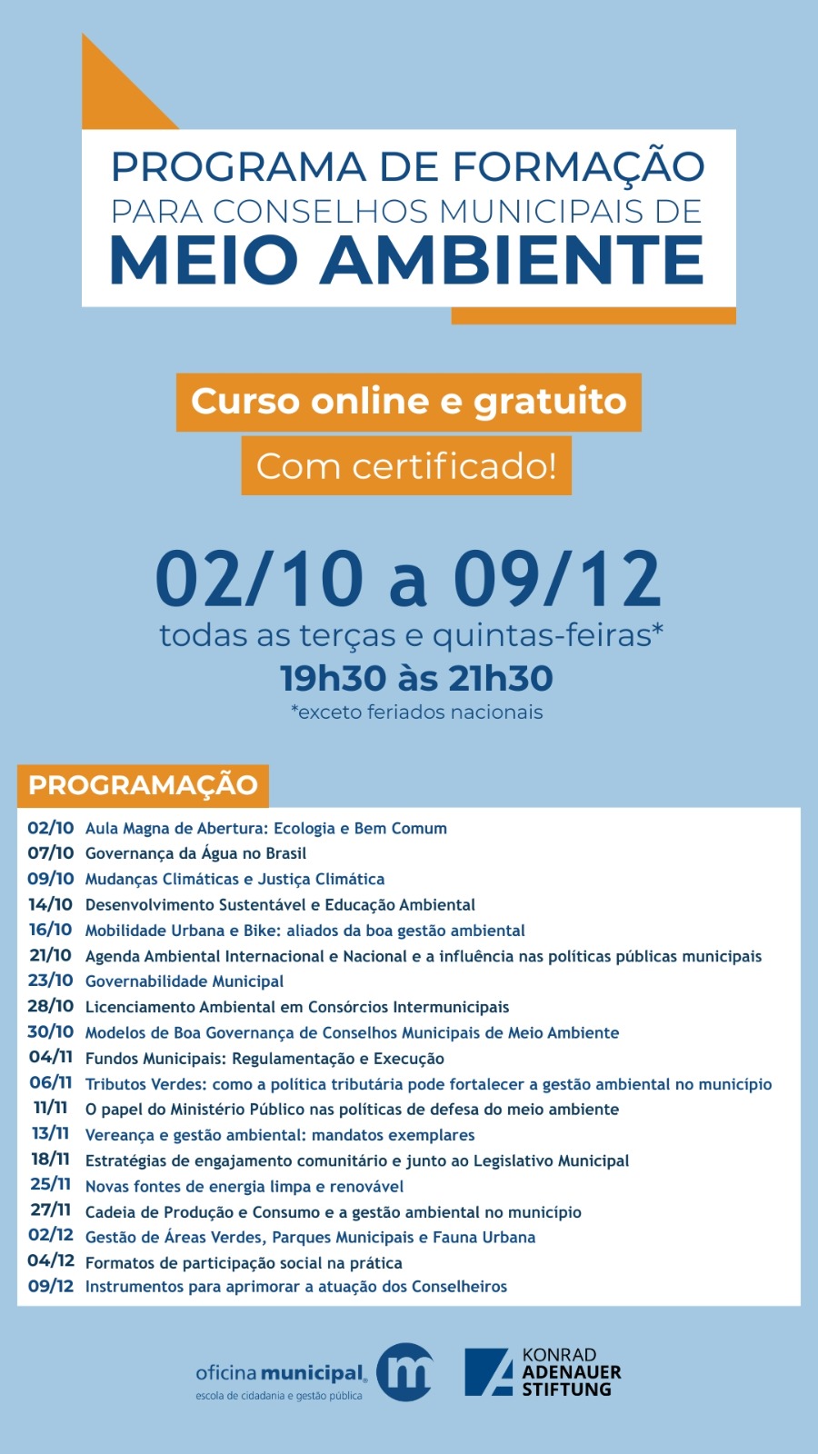Programa de Formação para Conselhos Municipais de Meio Ambiente